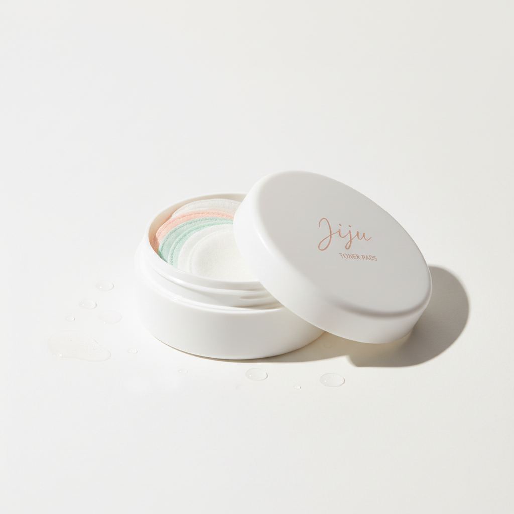 Jiyu toner pads container on white background