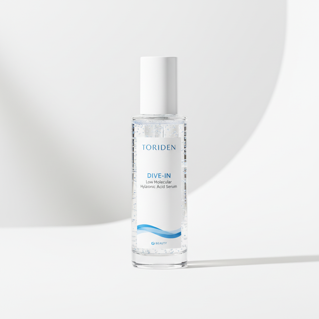 Torriden Dive-In Low Molecular Hyaluronic Acid Serum bottle on white background